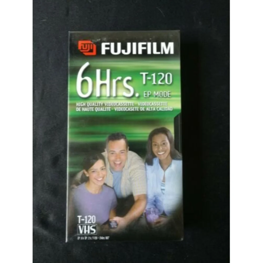 Fujifilm Blank VHS Cassette T-120 EP Mode 6 Hours Sealed (1) item